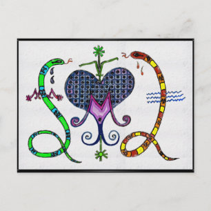 Carte Postale Marie Laveau Voodoo Vévé
