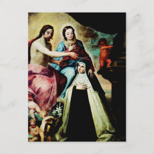 Carte postale Marie-Madeleine de Pazzi par Pedro d