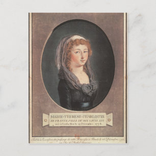 Carte Postale Marie-Therese-Charlotte de France 17 ans