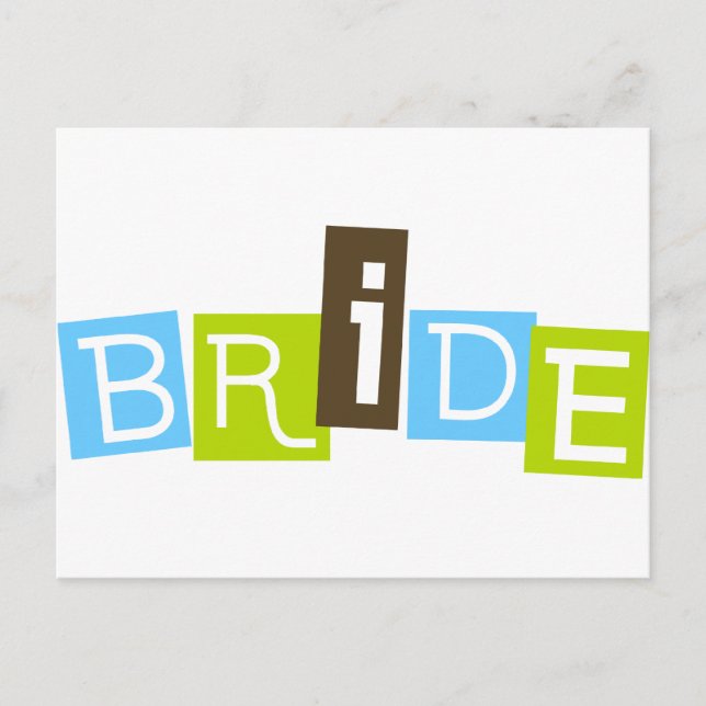 Carte Postale Mariée (Devant)