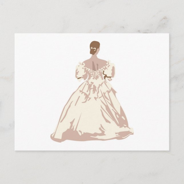 Carte Postale Mariée dans le modèle antique (Devant)