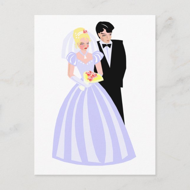 Carte Postale Mariée et fille officielle (Devant)