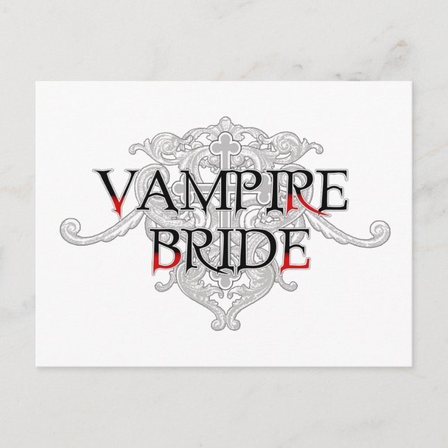 Carte postale Mariée Vampire (Devant)
