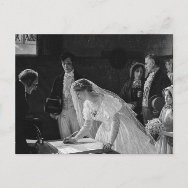 Carte Postale Mariée victorienne (Devant)