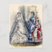 "Mariée victorienne et servantes d'honneur"