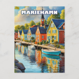 Carte Postale Mariehamn, joyau tranquille de l'archipel d'Åland