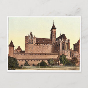 Carte Postale Marienburg, côté est, Prusse, Allemagne (c.-à-d. M