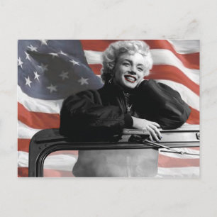 Carte Postale Marilyn Patriotique