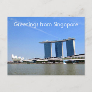 Carte Postale marina bay salutations