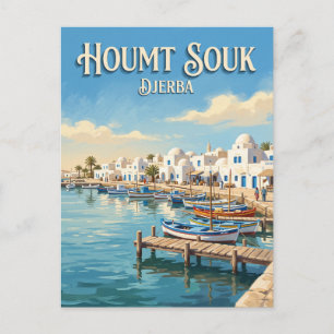 Carte Postale Marina de Houmt Souk en Tunisie