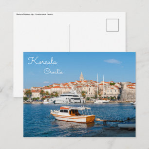 Carte Postale Marina de Korcula ville - Dalmatie, Croatie