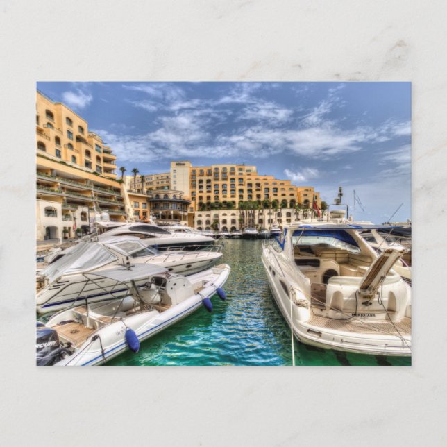 Carte Postale  Marina de St Julians Portomaso (Devant)