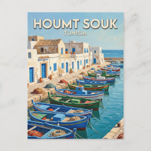 Carte Postale Marina Houmt Souk Tunisie
