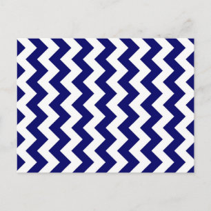 Carte Postale Marine et White Zigzag