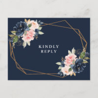 Marine & mariage floral roux RSVP