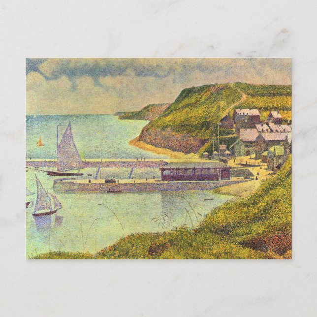 Carte Postale Marine par Georges Seurat (Devant)