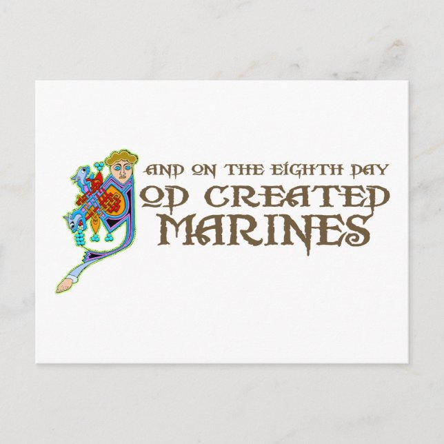 Carte Postale Marines créées par Dieu (Devant)