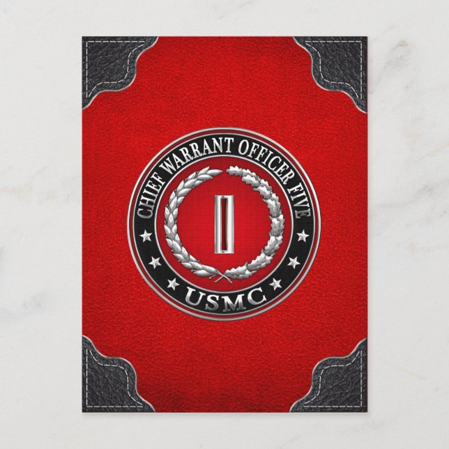 Carte Postale Marines des États-Unis : Adjudant-chef cinq (Adjud (Devant)