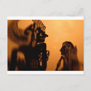 Carte Postale Marionnettes ombres Wayang kulit