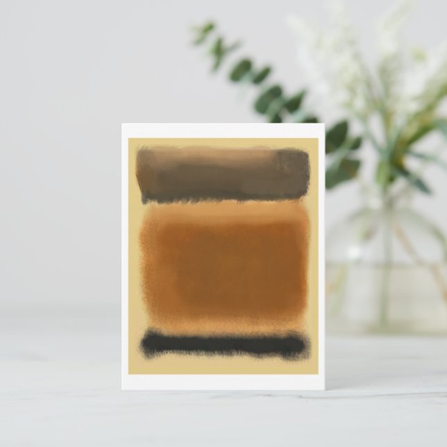 Carte Postale Mark Rothko art in digital style 8 (Debout devant)