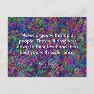 Carte postale Mark Twain Quote