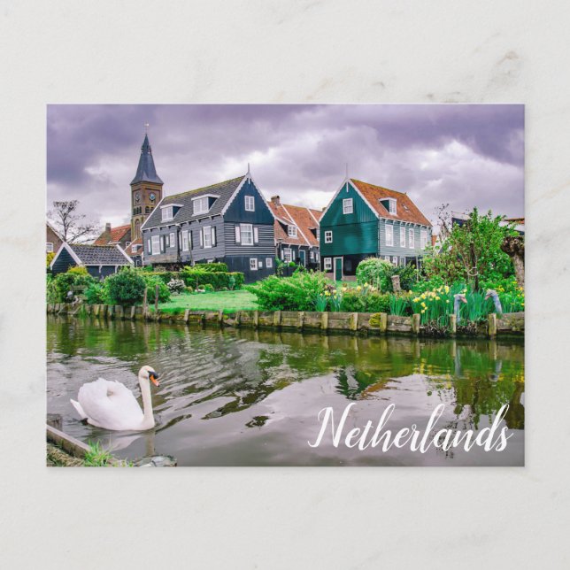 Carte postale Marken Village (Devant)