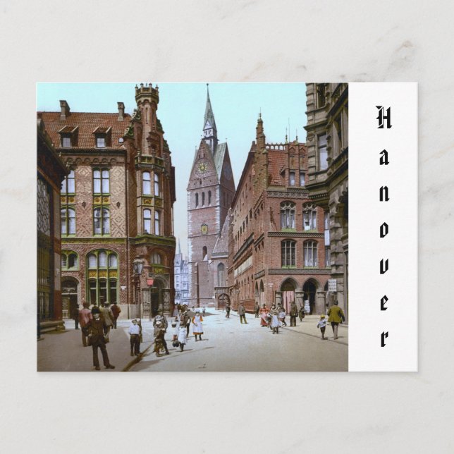 Carte Postale Market Church à Hanovre, Empire allemand (vers 190 (Devant)