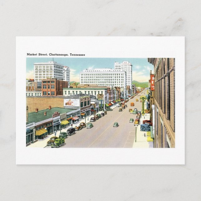Carte Postale Market Street, Chattanooga, Tennessee (2) (Devant)