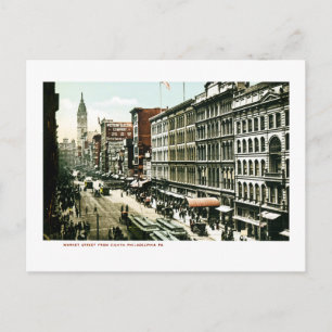 Carte Postale Market Street, Philadelphie, PA