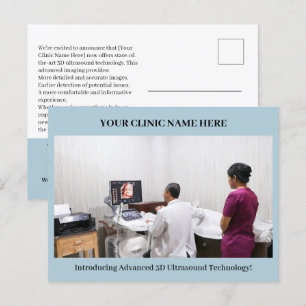 Carte Postale Marketing de clinique ou de maison de retraite