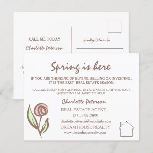 Carte Postale Marketing immobilier de printemps agricole