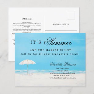 Carte Postale Marketing immobilier ou prospection d'été unique