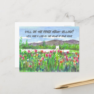 Carte Postale Marketing Immobilier Sur La Clôture Clients