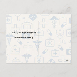 Carte postale marketing pour agent d'assurance agr