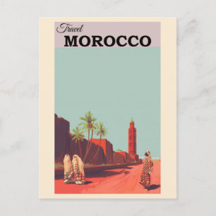 Carte Postale Maroc Afrique du Nord Vintage voyage