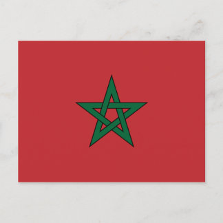 Carte Postale Maroc - Drapeau marocain