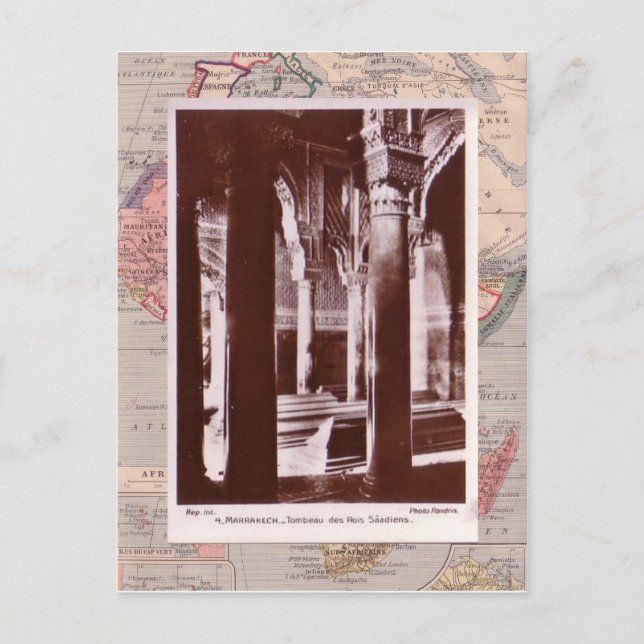 Carte Postale Maroc, Marrakech, tombes médiévales (Devant)