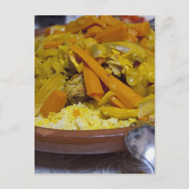 Carte Postale Maroc, Tétouan. Repas traditionnel marocain de (Devant)