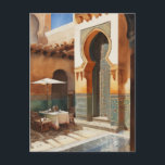 Carte Postale Maroc vintage<br><div class="desc">Embarquez pour un voyage dynamique dans le temps avec cette carte postale super ! Cette illustration rétro saisit l'essence du Maroc : marchés bouillonnants, mosaïques complexes, et le charme captivant de Marrakech, le tout dans un style cool et vintage. C'est la façon idéale de partager un morceau de magie marocaine...</div>