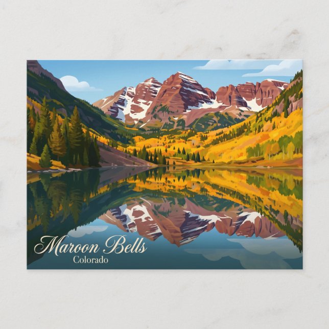 Carte Postale Maroon Bells États-Unis (Devant)