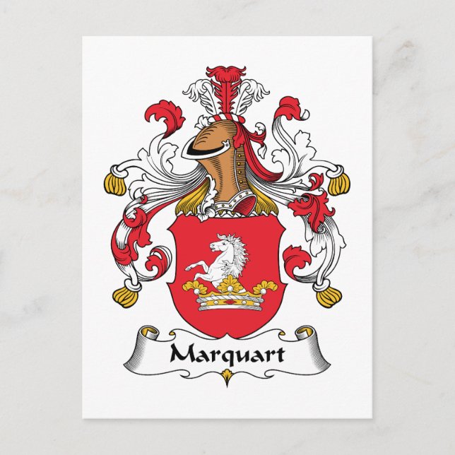Carte Postale Marquart Family Crest (Devant)
