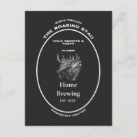 Marque de commerce, cerf rugissant, personnalisabl