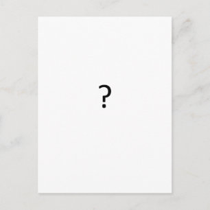 Carte Postale Marque de question