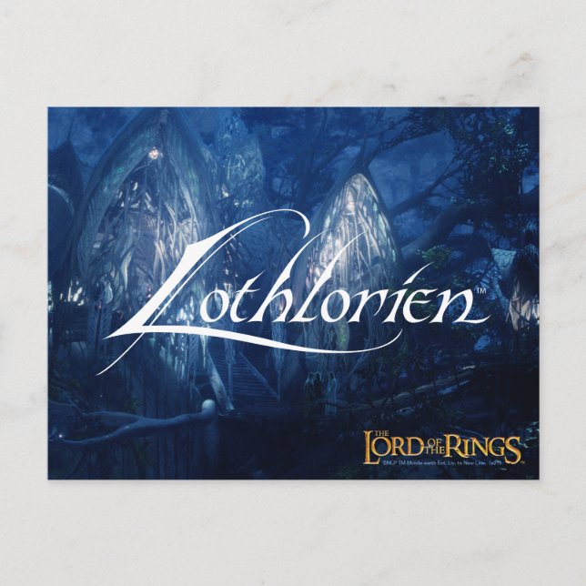 Carte Postale Marque-page personnalisé avec nom LOTHLORIEN™ (Devant)