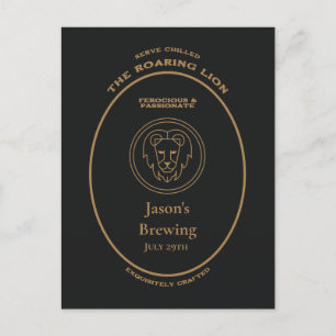 Carte Postale Marque, Signes Zodiac, Léo personnalisable