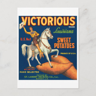 Carte Postale Marque victorieuse Louisiana Sweet Potatoes Vintag