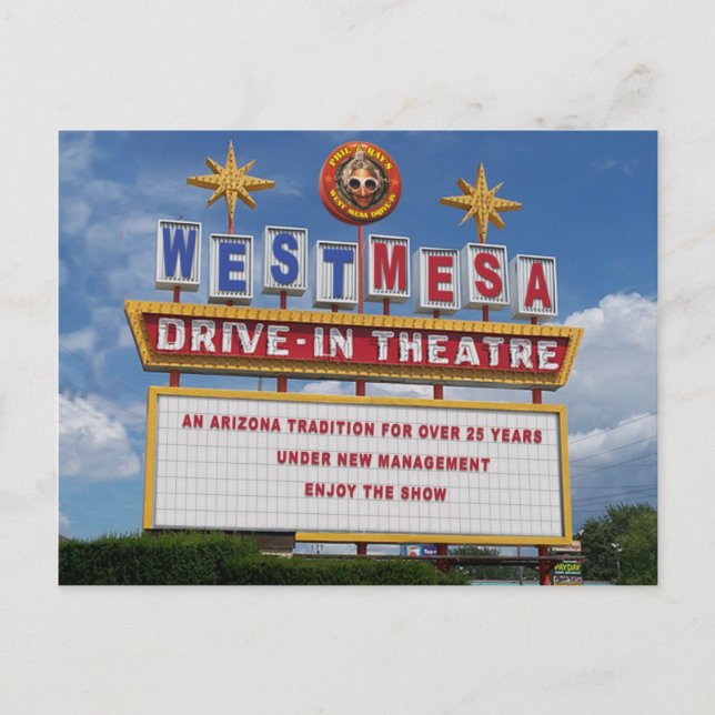Carte postale Marquee Drive-In West Mesa (Devant)