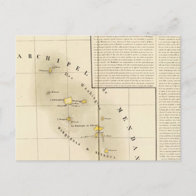 Carte Postale Marquesas Océanie n° 34 (Devant)