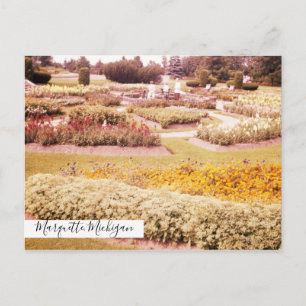 Carte Postale Marquette Prison Michigan Flower Garden