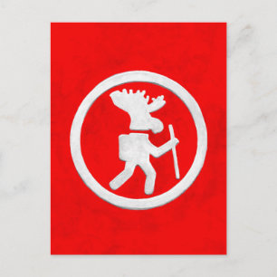 Carte Postale Marqueur du sentier de l'orignal